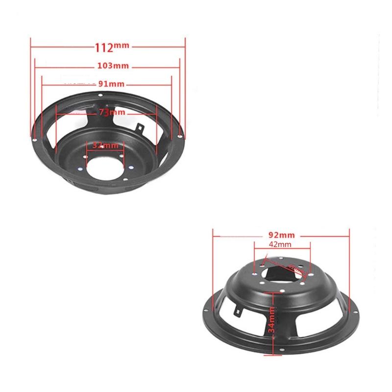 4/5/6,5/8/10/12 Zoll Lautsprecher Aluminium Rundbeckenrahmen Lautsprecherkorb Subwoofer-Halter Reparaturteile Zubehör