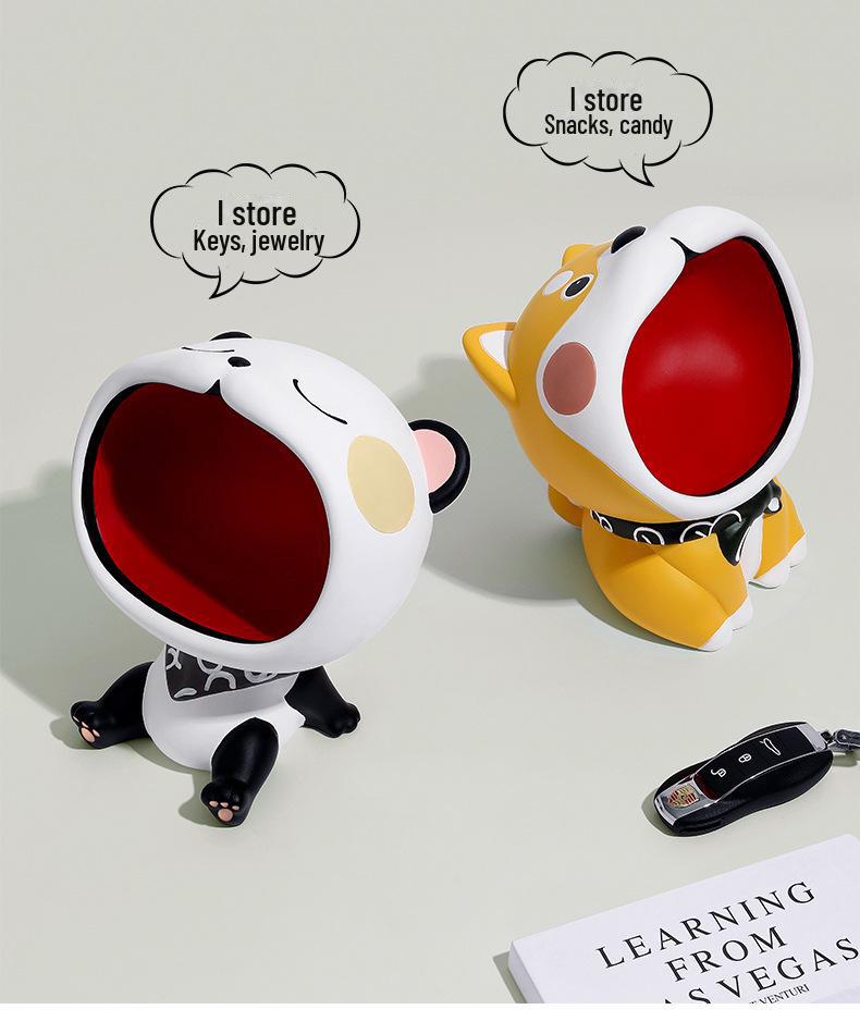 Cartoon Großmaul Schreibtischornament - Schlüsselaufbewahrung & Heimdeko Einzugsgeschenk
