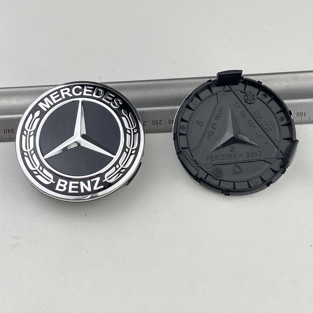 4pcs--75mm Wheel Hub Cap Emblem Replacement For Mercedes Benz AMG C180 C200 E260 E300 ML350 W230 W204 W205 W210 W211 A1714000025