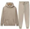 Unisex Sports Fleece-Lined Hoodie & Sweatpants Set with Custom Logo Option