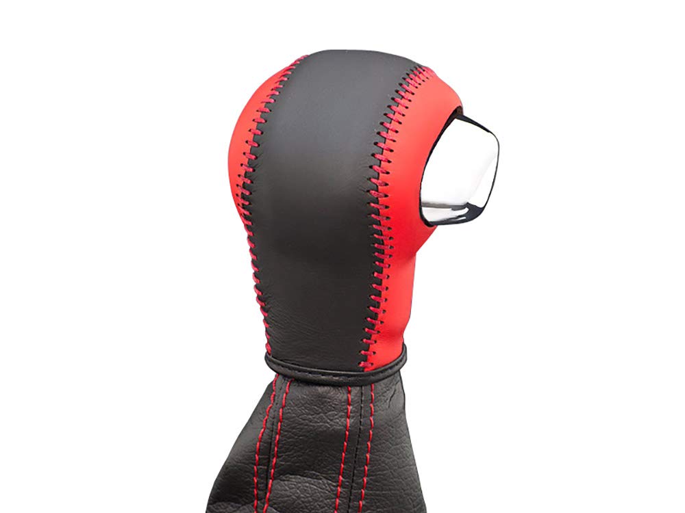 

G BASE GSC-103 Alto Works HA36S Design Shift Knob Cover, Standard Type, Black x Red,
