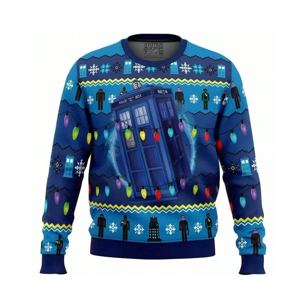 Lustiger Grafik Hässlicher Weihnachtspullover Trend Lässig Herren Damen 3D Gedrucktes Weihnachts-Sweatshirt Lässige Streetwear Übergroße Oberteile