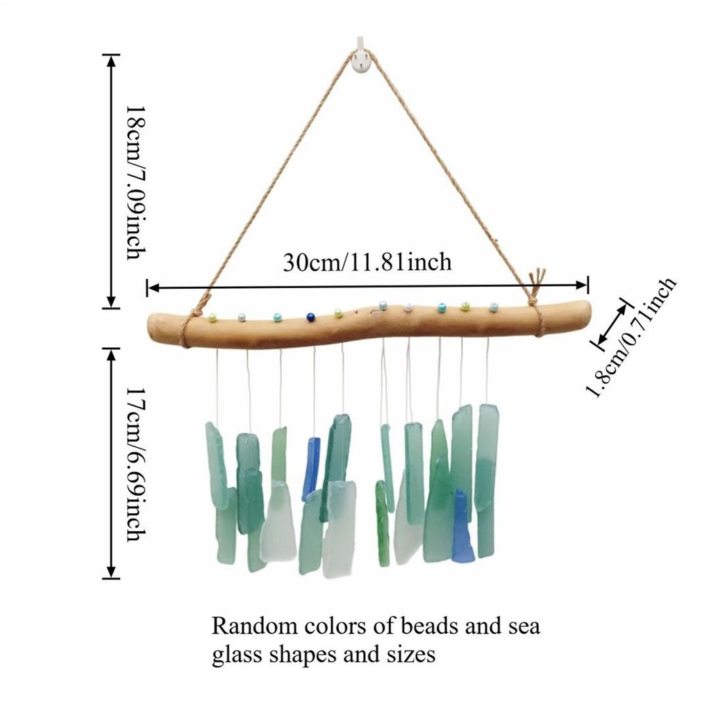 Wind Chimes For Outside Bohemian Glass Relaxing Weather-Resistant Decorations Wind Chimes Decor For Garden Patio Porch Balcony