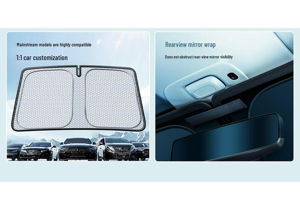 Car Windshield Sunshade Umbrella - Heat and Sun Blocker Visor Cover