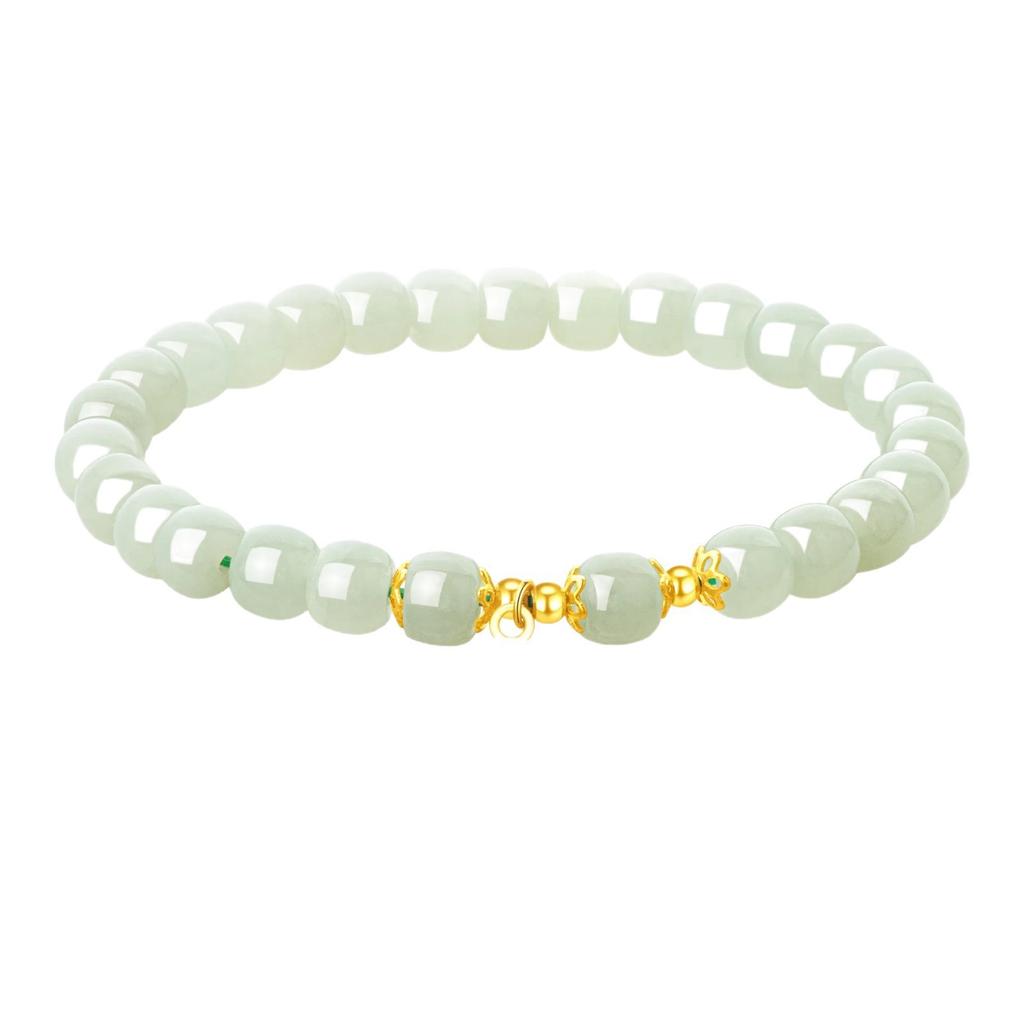 Natural Hetian Jade Fortune Bracelet, Chinese Style Niche Gift for Qixi Festival/Valentine's Day, Gift for Girlfriend