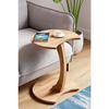 Mesa de centro con ruedas Jet C, mesa auxiliar para sofá, mesa de centro apilable, mesa de servicio - Pino Atlántico