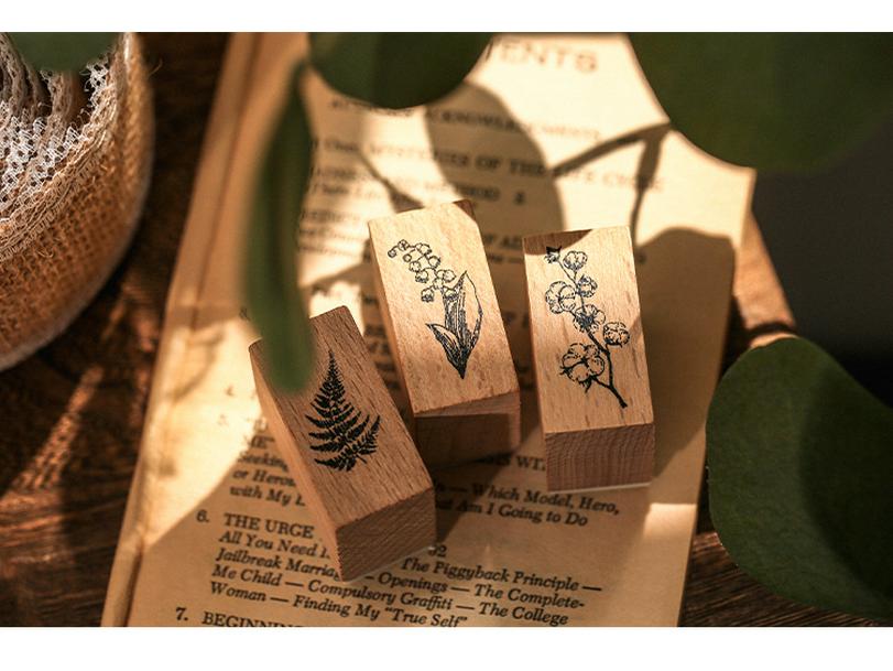 Herr. Papier Retro Romantisches Stempelset: 7 Stück zur DIY-Journaldekoration, 2 Stile verfügbar.