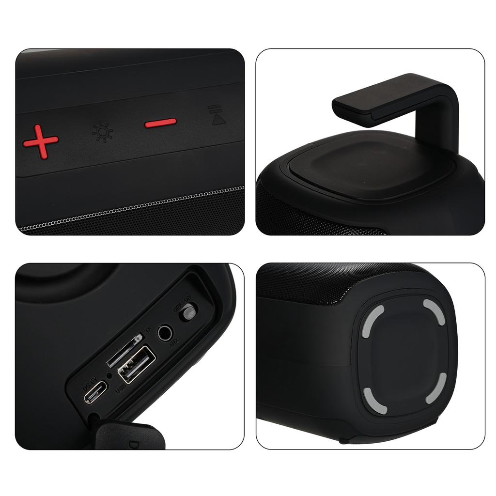 A85 RGB light portable speaker outdoor portable card speaker double horn square dance radio