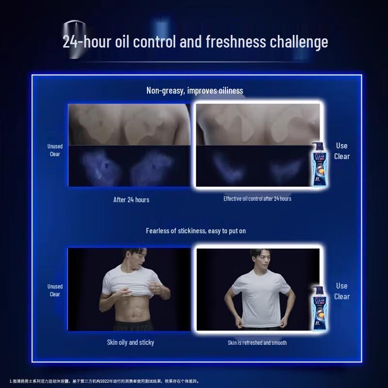 Clear & Smooth Men's Rainforest Cologne Shower Gel