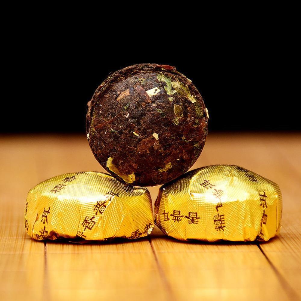 Yunnan Pu-erh Tea Mini Golden Tuo Cake Menghai Aged Ripe Tea Black Tea