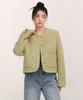 Musinsa Standard Woman Women'S Wool Blend Boucle Tweed Jacket [Light Khaki]