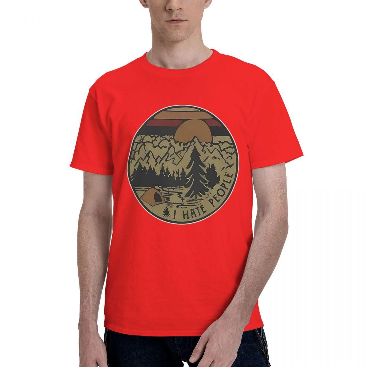 

I Hate People Print 100 Cotton Casual Breathable Confortable Men Top Funny Ugus TShirts Clothes Men S
