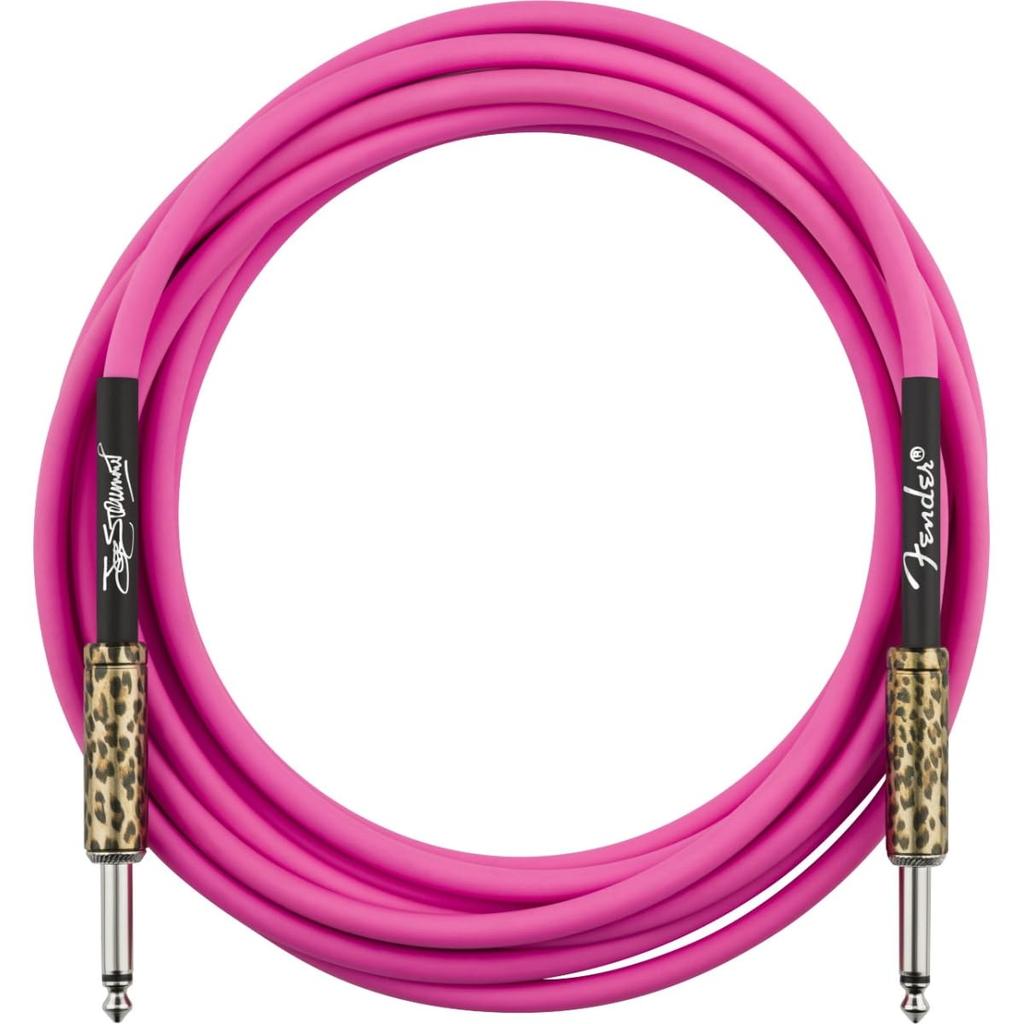 Strummer Instrument Cable Pink Leopard Fender Fender/Joe 13’ [Shielded Cable]