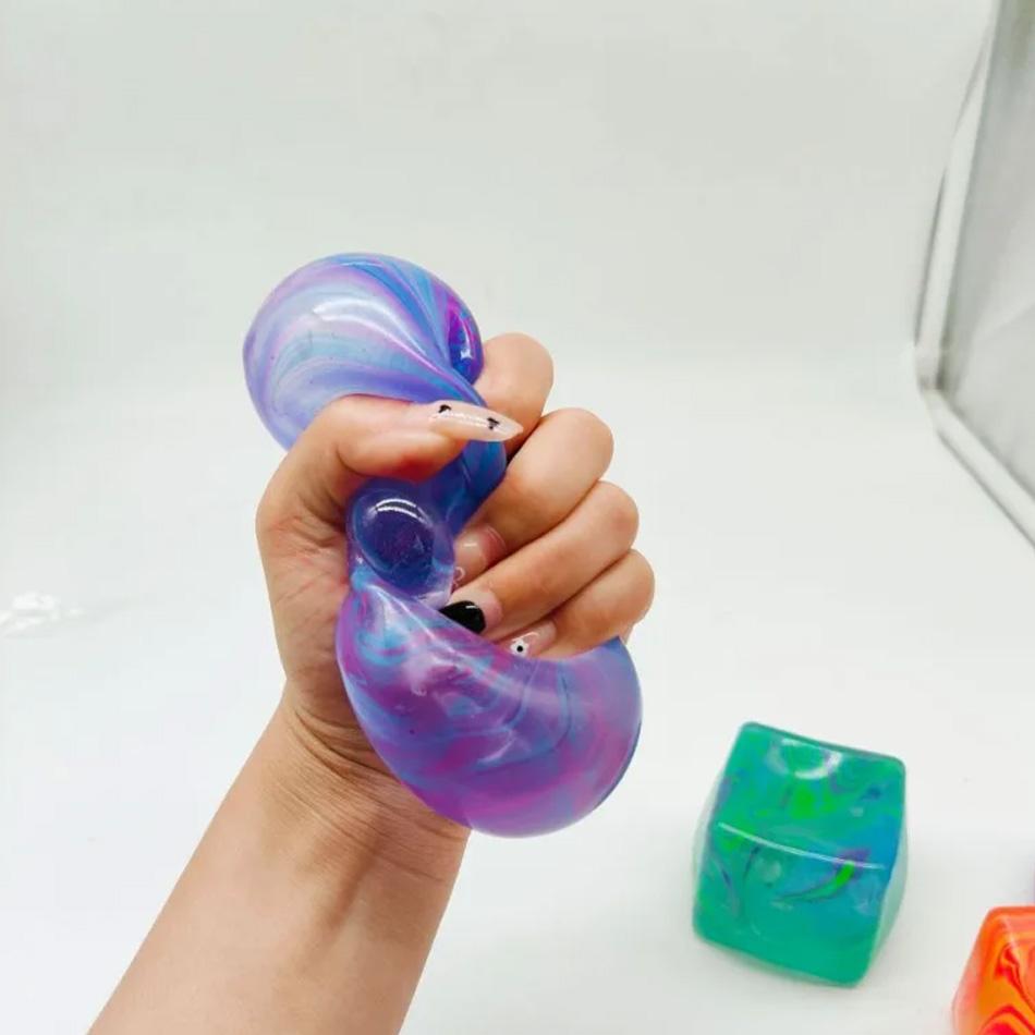 *Slow Rebound Nee Doh Stress Cube Ice Cube Malt Sugar Squishy Fidget Toy Anxiety Relief Stress Relief Toy Fidget Toy