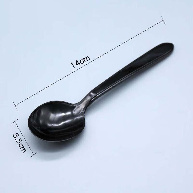 KangJieJiaXin Disposable Yellow Plastic Spoons, 11cm (2000 Pcs)