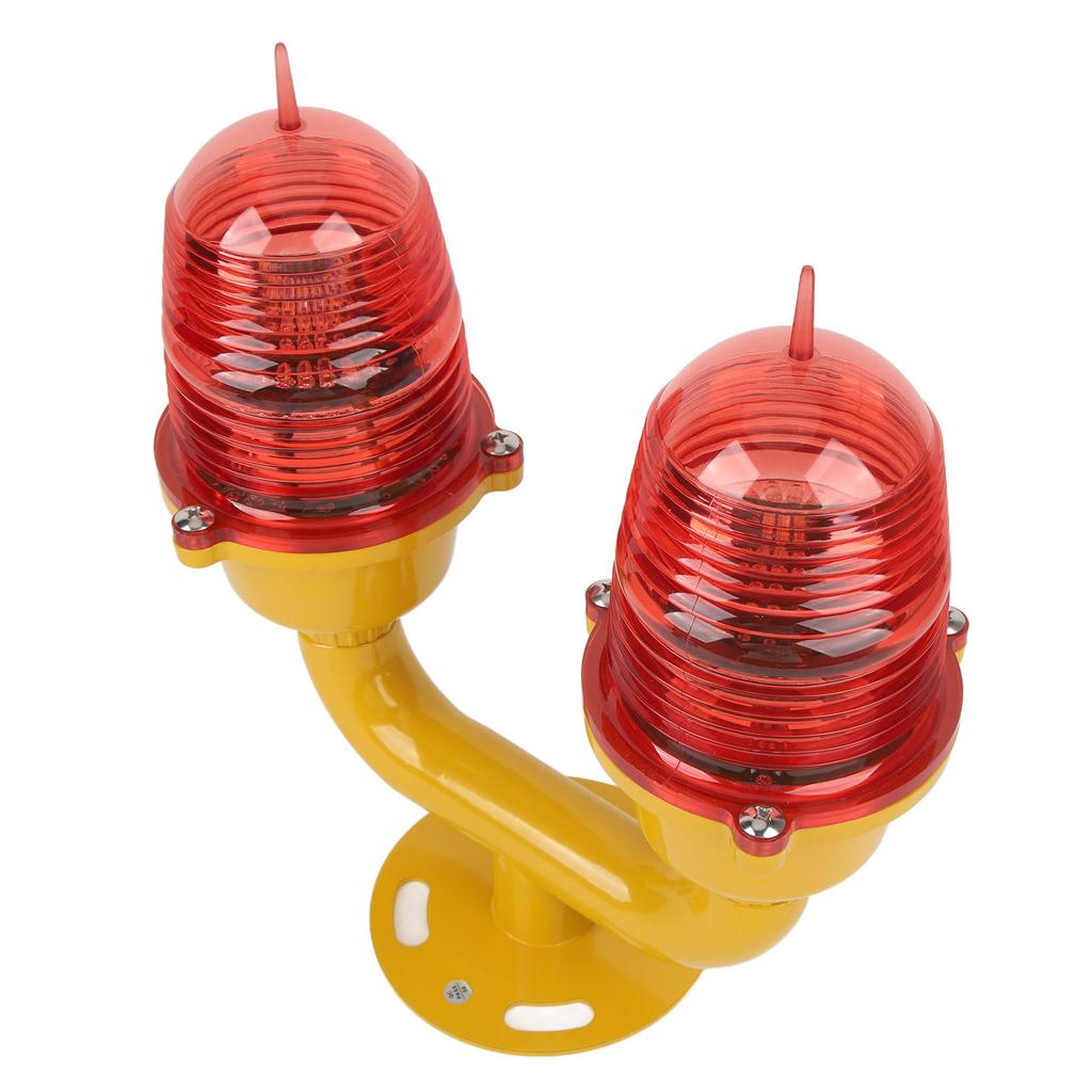 Marine Beacon Light Marine LED Strobe Light Double Head Emergency Warning Beacon Lights Red