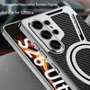 Samsung S26 Ultra Z-Shaped Electroplated Leather Case with Magnetic Ring