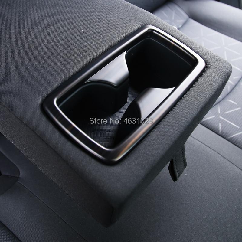For Toyota RAV4 -2023 ABS Rear Center Armrest Water Cup Frame Rear Drain Cup Frame Decoration Stickers