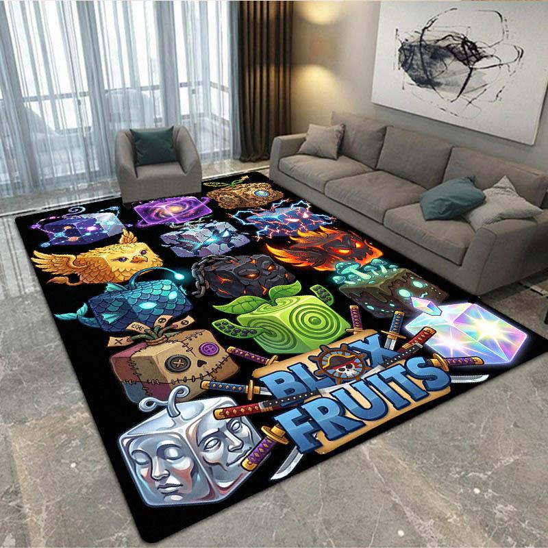 Spiel B-blox Früchte bedruckter Teppich Rutschfester Teppich Außen Teppiche Läufer Wohnzimmer Schlafzimmer Dekor Teppich für Schlafzimmer Geburtstagsgeschenk