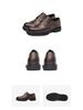 Men's Genuine Leather Formal Brogue Shoes - British, Thick-Soled, High-End Business Style, Top Layer Cowhide
