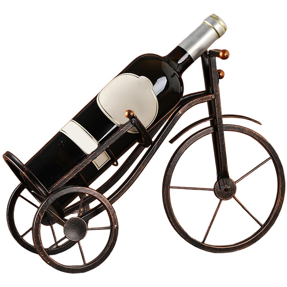 

Vintage Iron Tricycle Model Wine Rack with Rustic Appeal for Displaying Bottles and Adding Artistic Home Decor