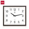 Deli Wood Grain Square Quartz Wall Clock