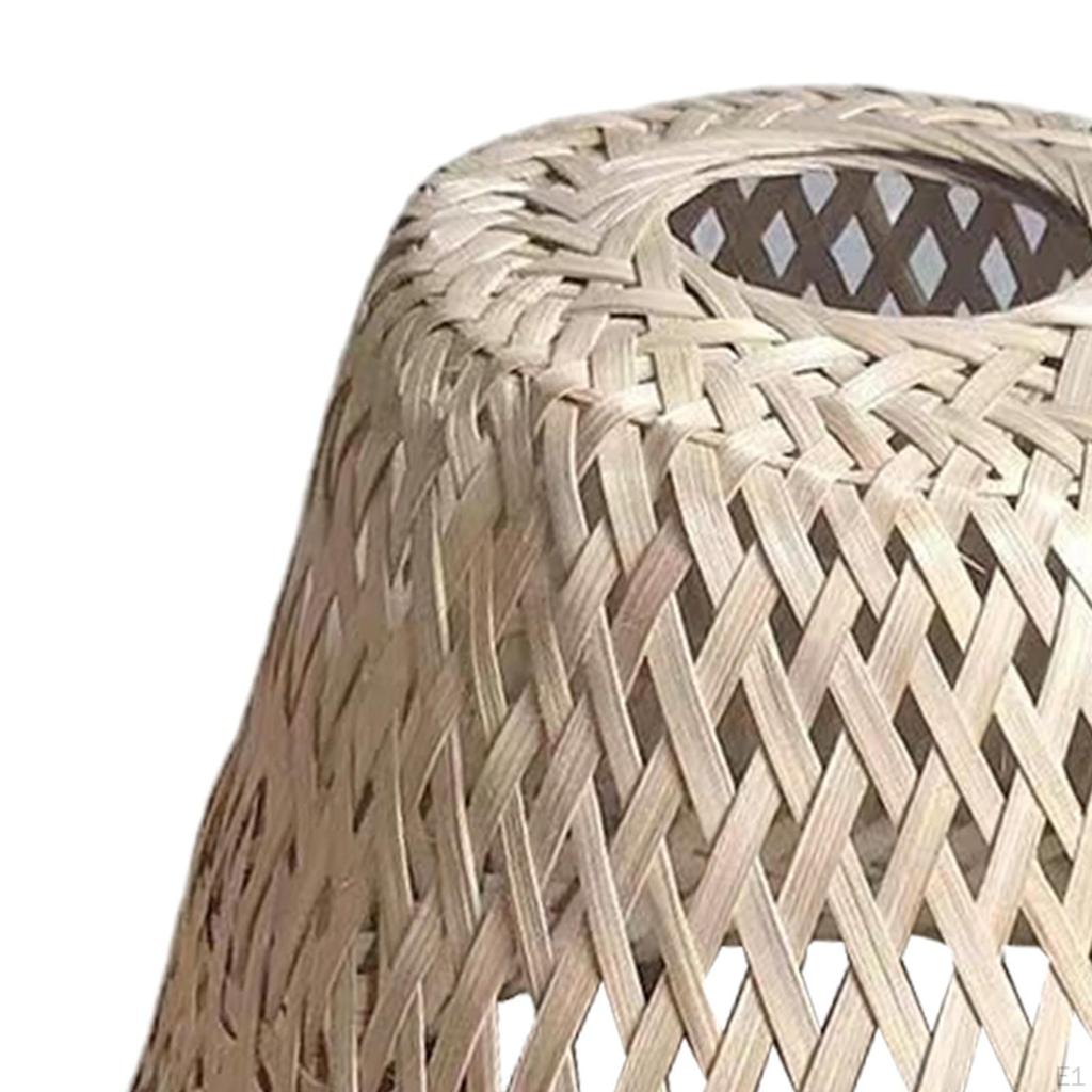 Bamboo Hanging Lampshade for Living Room Home Decor, High Quality Material, Easy Installation,