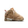 Travis Scott x Air Jordan 6 Retro TD British Khaki Dětské tenisky Tan Sail Bright-Crimson DH0692-200