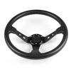 14inch 350mm PU Leather Car Racing Steering Wheel Aluminum Alloy Deep Dish Sport Drifting Universal Wheel