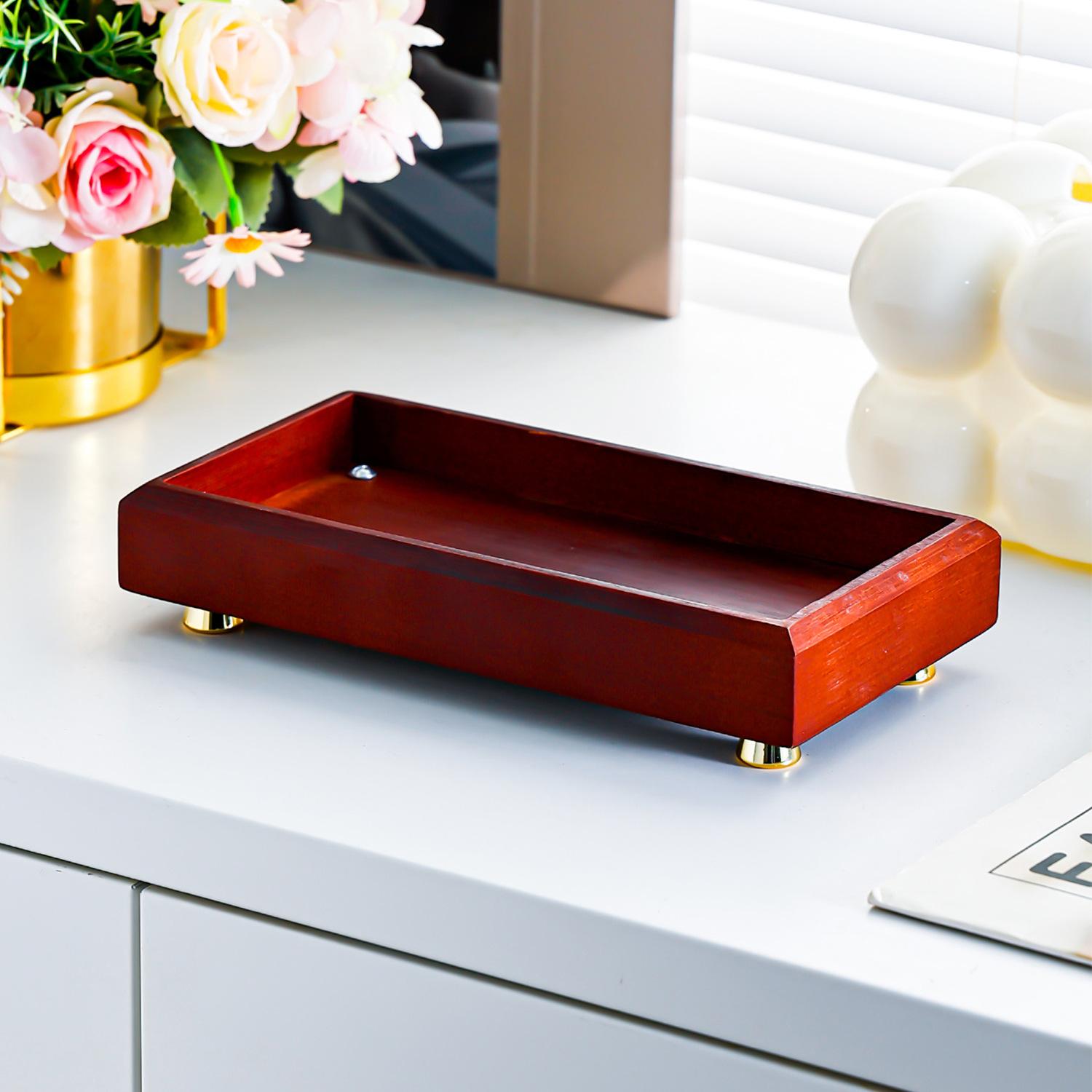 Бамбуковый чайный поднос Поднос Натуральный бамбук и дерево Коммерческий Бытовой Интегрированный Большой Квадратный Простой Противоожоговый Японская чайная церемония Чайный столик