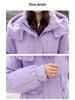 2025 Women's Mid-Length Six-Color Slimming Down Jacket: Thickened Warm Winter Outerwear with Big Pockets
