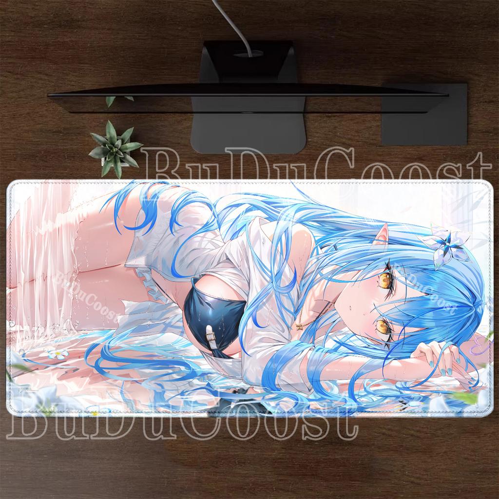 Yukihana Lamy Hololive Kawaii Carpet Office Gaming Accessories Mouse Pad Large Laptop Keyboard Non-slip PC Computer XXL Desk Mat