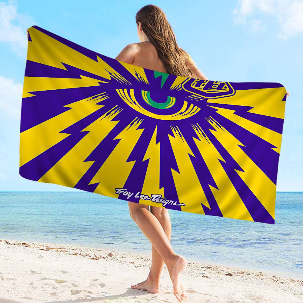 T-Troy Lee D-Designs Microfiber Blanket Quick Drying Beach Towels Oversized Printing Super Absorbent Pool Towel Blanket