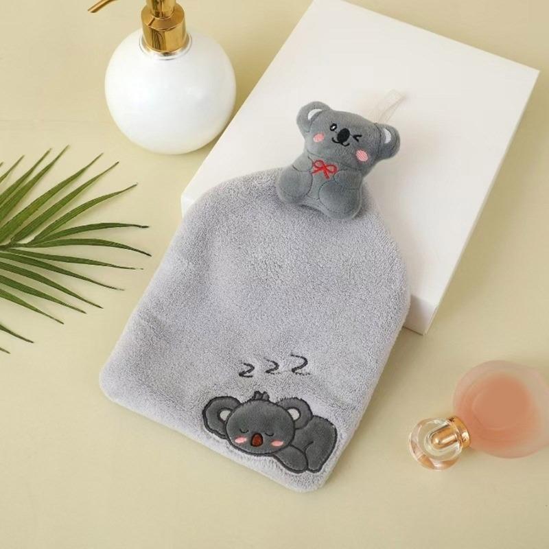 Animal Themed Kids Hand Towels Soft Absorbent Coral Velvets Quick Drying Towels for Kitchen and Bathroom