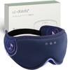 Sleeping Eye Bamboo Fabric 3D Eye Covers USB Light Restful Travel Includes Carrying Navy Blue LC-dolida Mask, Mask, Ears, Rechargeable, Blocking,