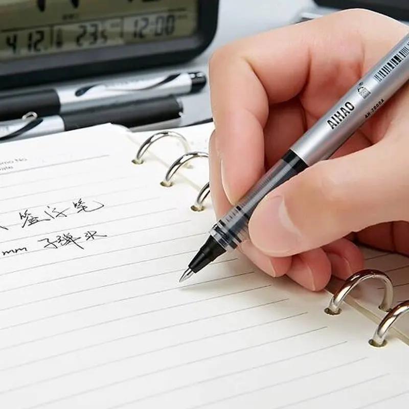 0.5mm Cute Gel Pens Box Gel Pens Kawaii Pens Office Accessories Korean Stationery Black Ballpoint Pen for School Office Writing