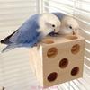 Parrots Grinding Chew Toy Bird Wood Chew Training Supplies Natural Wood Block Molar Toy for Pet Bird Tearing Grinding