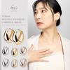 LOKUMI Made In 18K K18 K18 Metal Hypoallergenic Hoop Hoop Nickel Gift Present Earrings, Japan, Posts, Earrings, Small, Women's, Simple, Popular, Free,