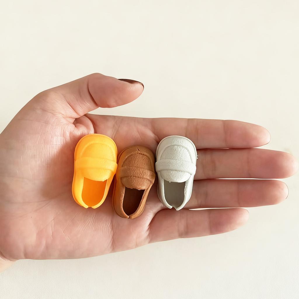 17cm/6.69in Pairs Cute Fashion Multi-Color Doll Shoes Mini Dolls Toy Clothes Accessories Dress-Up Footwear DIY 10 for Kid Friendly Entertaining Fun