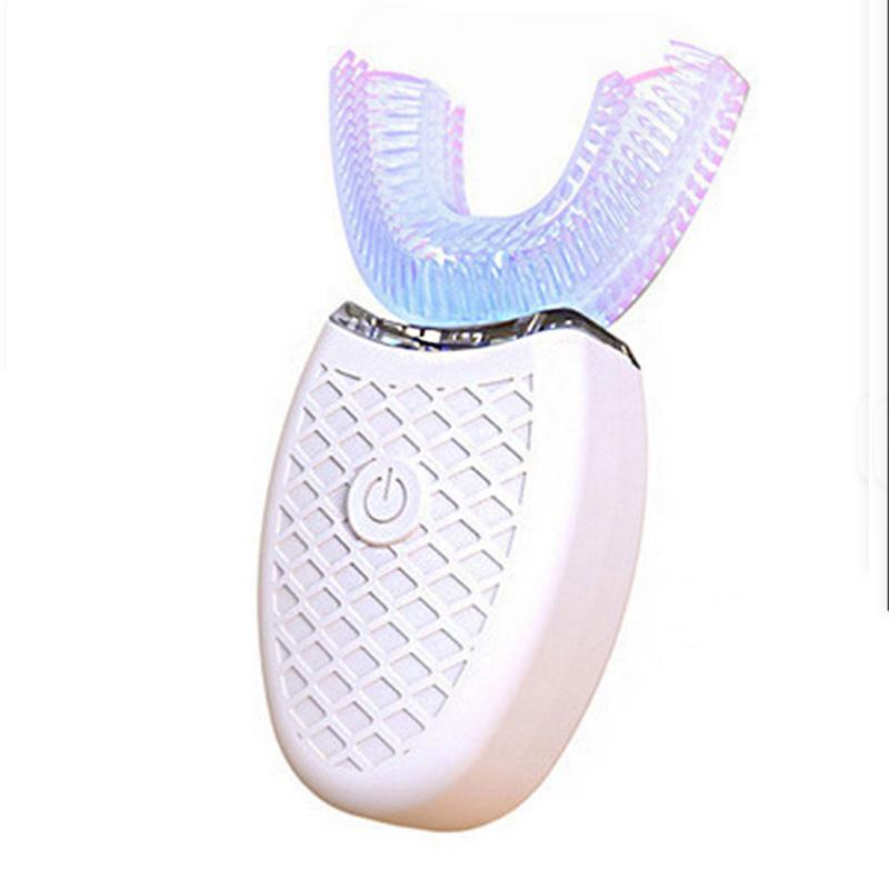 

Бытовой инструмент для чистки полости рта, отбеливания пятен, взрослая звуковая автоматическая U-образная силиконовая электрическая зубная щетка