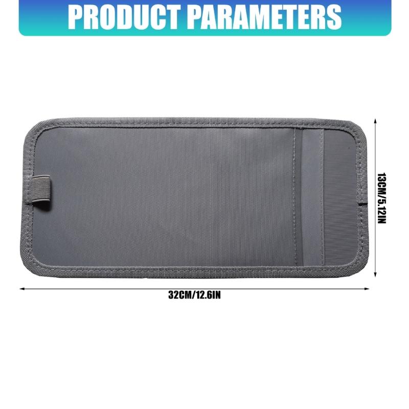 Car Visors Organizer with Storage Compartments Holds Document & Accessories Easy to Carry for Disabled Parking Pass