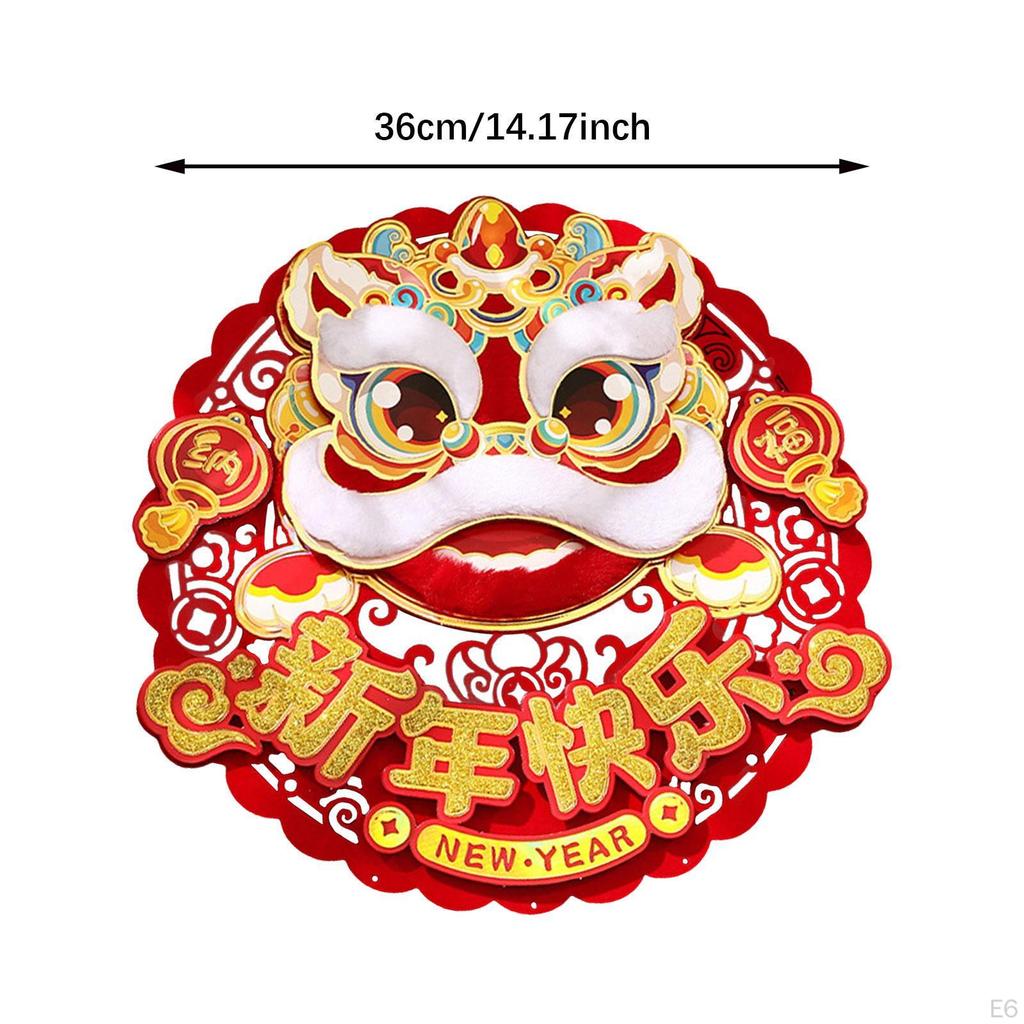 Čínský rok Nálepka na dveře Znak Požehnání Tradiční nástěnná malba