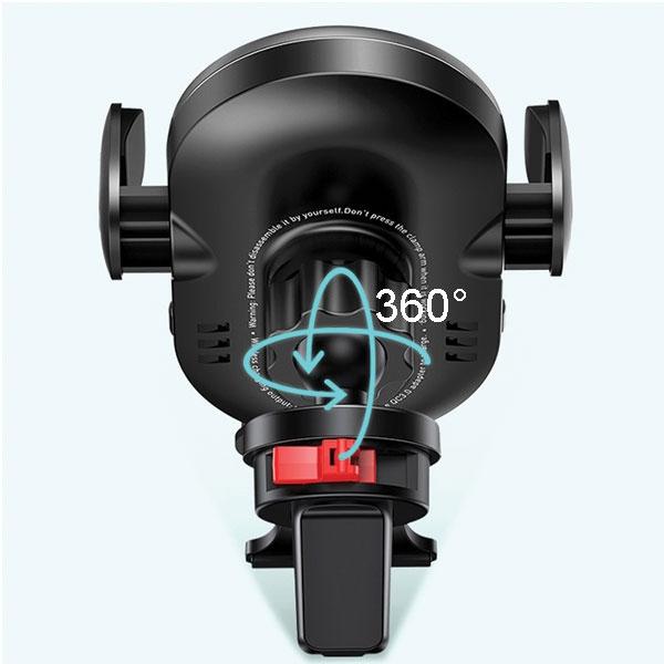 Usams Uchwyt Indukcyjny Us-Cd132 15Wautomatic Do Kratki Went. Czarny/Black Cd132Zj01