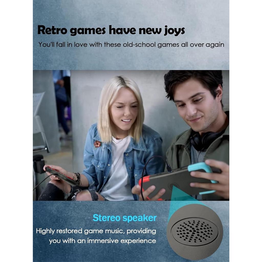 X7 Plus X12 Handheld Game Console, Retro Game Console with 666 Classic Games, 3.0'' Color Display, Rechargeable Battery, Support for 2 Players & TV,