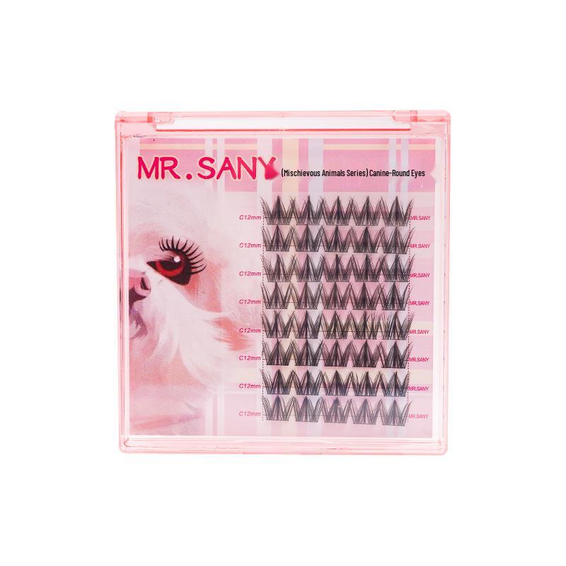 Fox-Inspired Dog Style Self-Adhesive False Eyelashes: Natural, Thick, Soft & Perfect for Beginners