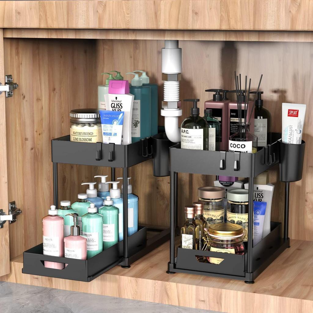 Pull-out Storage Rack for Kitchen and Bathroom