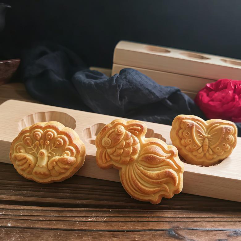 Handcrafted Qixi Mung Bean Cake Mold – Original Wooden Chinese Style