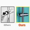 ABS Adjustable Shower Head Holder Shower Holder Clamp Showerhead Rail Slide Bracket Bathroom Accessories Rotation Hook Design