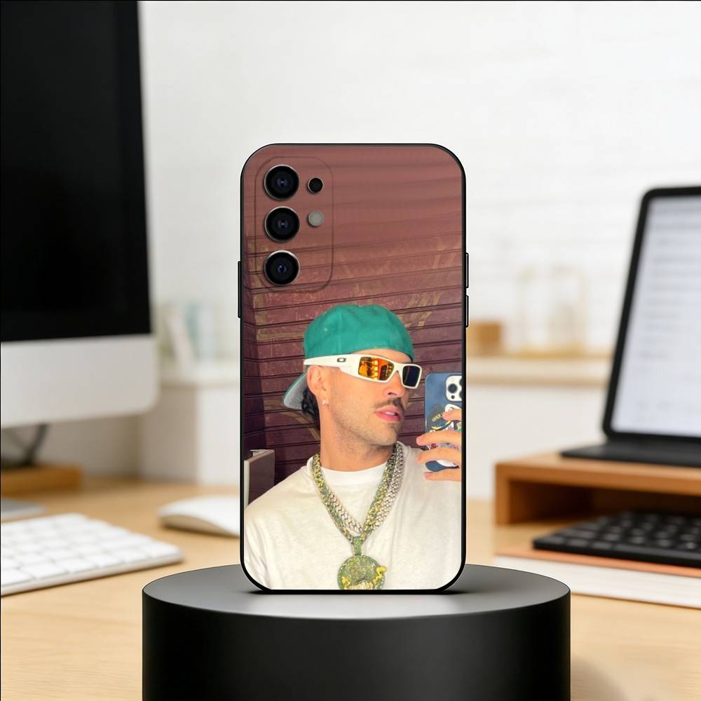 singer Feid Ferxxo SlXDO Phone Case Black Silicone Soft For Samsung S25,S24,S21,S22,S23,S30,Ultra,S20,Plus,Fe,Lite