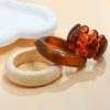 Popular bracelet translucent smudged acrylic jewelry exaggerated ins curved resin bracelet jewelry